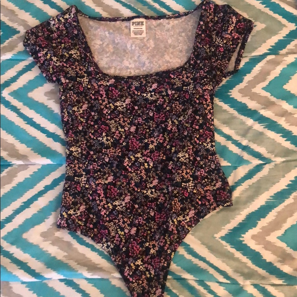 Pink by Victoria secret one piece bodysuit